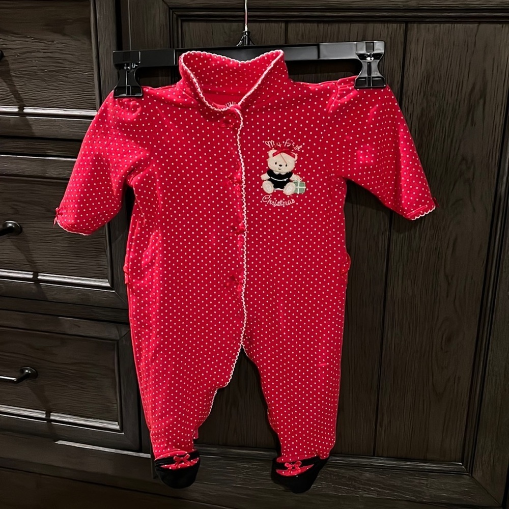 Little Me - My First Christmas onesie, EUC, size 6mo